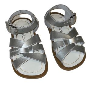 Salt water original silver sandals